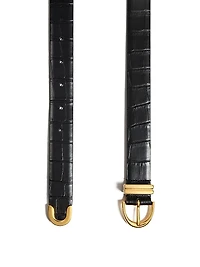 Bambi Embossed Skinny Belt