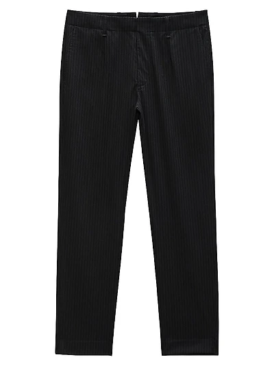Lennox Pinstripe Wool Trousers