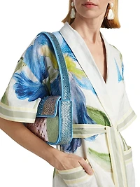 Greer Floral Wrap Tie-Waist Minidress