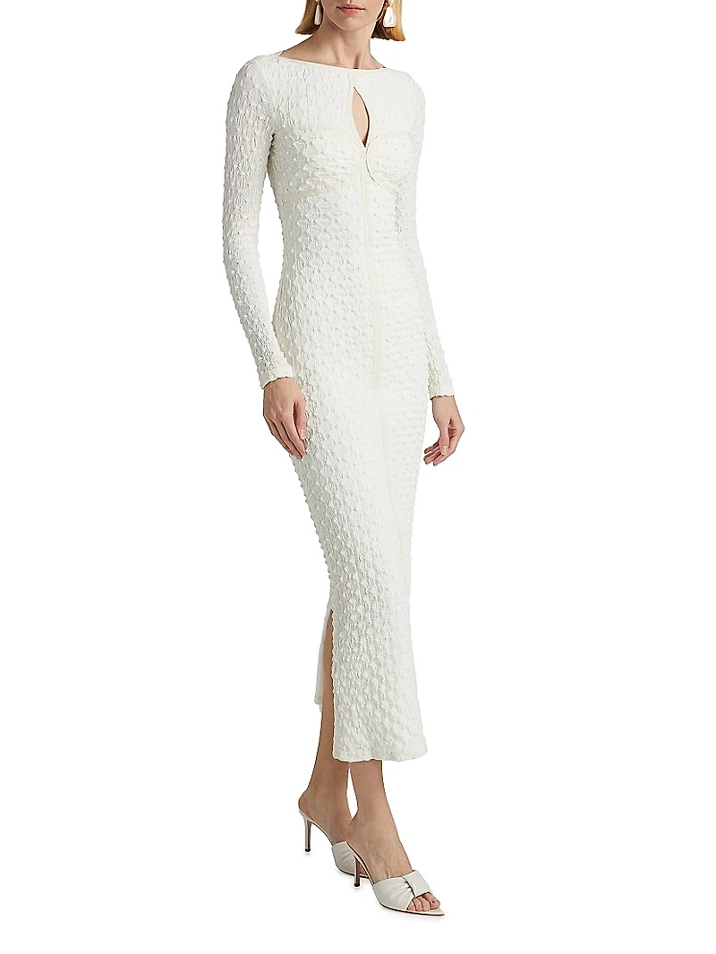 Alex Long-Sleeve Body-Con Maxi Dress