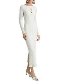 Alex Long-Sleeve Body-Con Maxi Dress