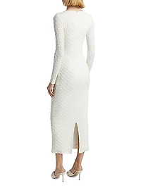 Alex Long-Sleeve Body-Con Maxi Dress
