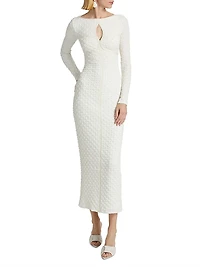 Alex Long-Sleeve Body-Con Maxi Dress