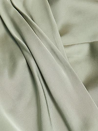 Becca Satin Gathered Maxi Dress