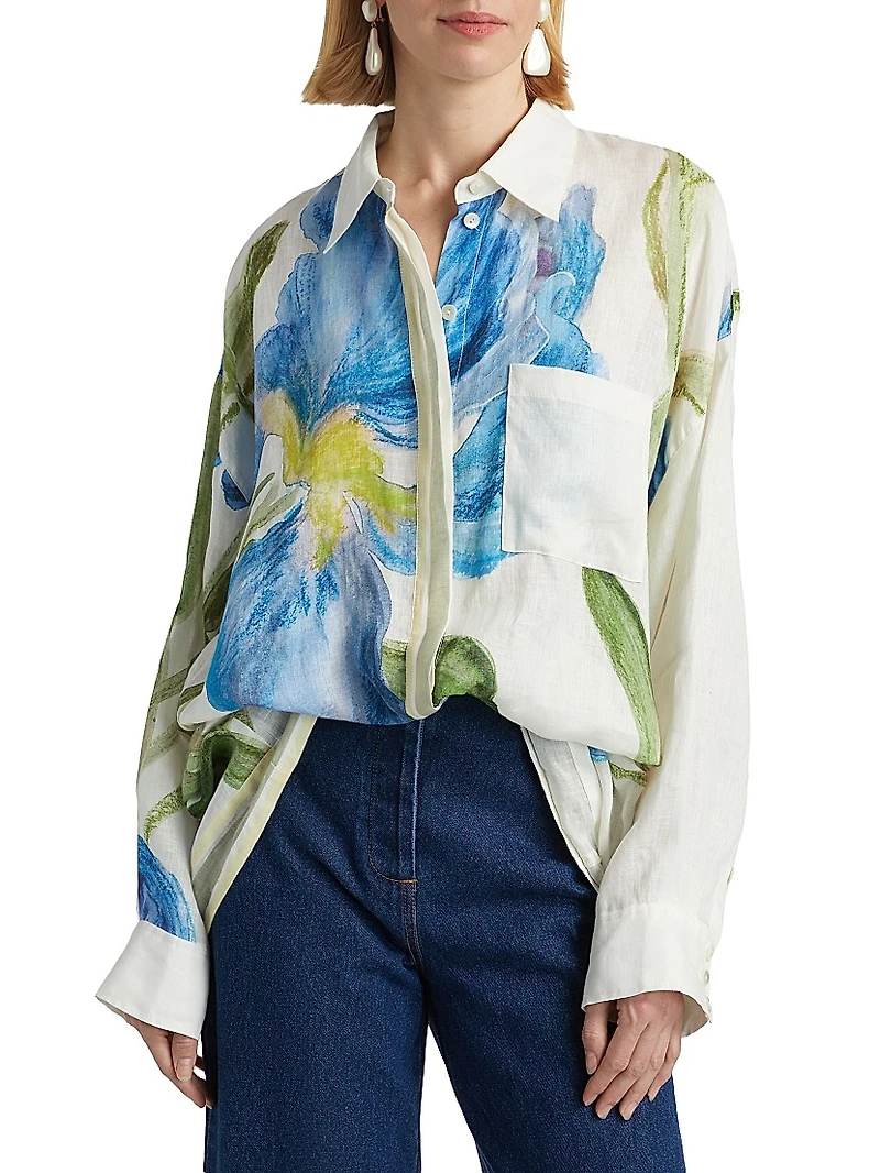 Tess Floral Cotton Shirt