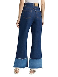 Stevi Wide-Leg Cuff Jeans