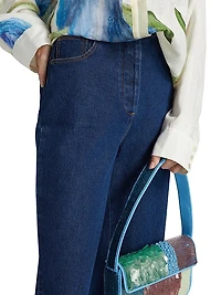 Stevi Wide-Leg Cuff Jeans