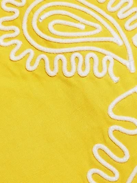 Carly Embroidered Linen-Blend Halterneck Midi-Dress