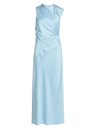 Becca Asymmetric Sleeveless Maxi Dress