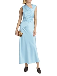Becca Asymmetric Sleeveless Maxi Dress