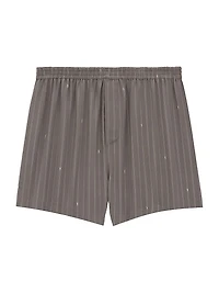 Cassandre Shorts Striped Silk Crepe De Chine