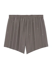Cassandre Shorts Striped Silk Crepe De Chine