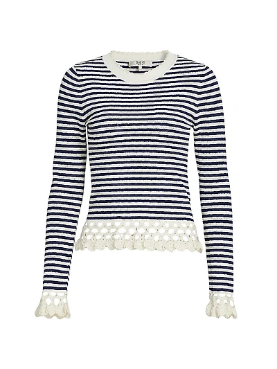 Addy Striped Knit Top