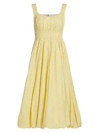 Emmet Poplin Bubble Midi-Dress