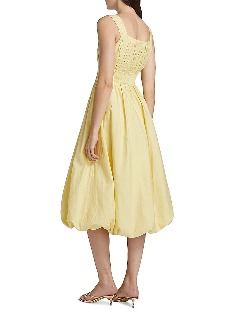 Emmet Poplin Bubble Midi-Dress