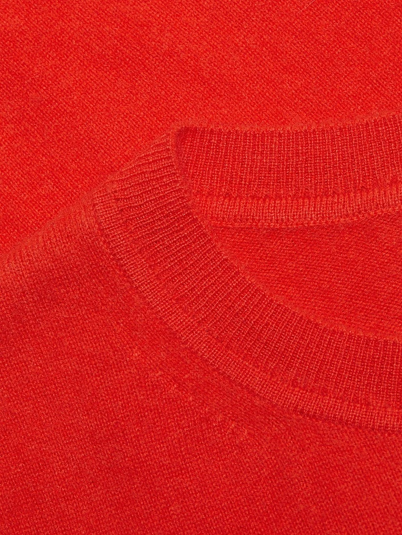 Cashmere Short-Sleeve Crop Sweater