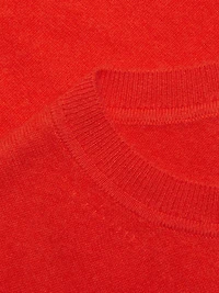 Cashmere Short-Sleeve Crop Sweater