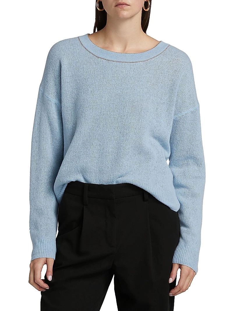 Lightweight Cashmere Layered Reversible Sweater