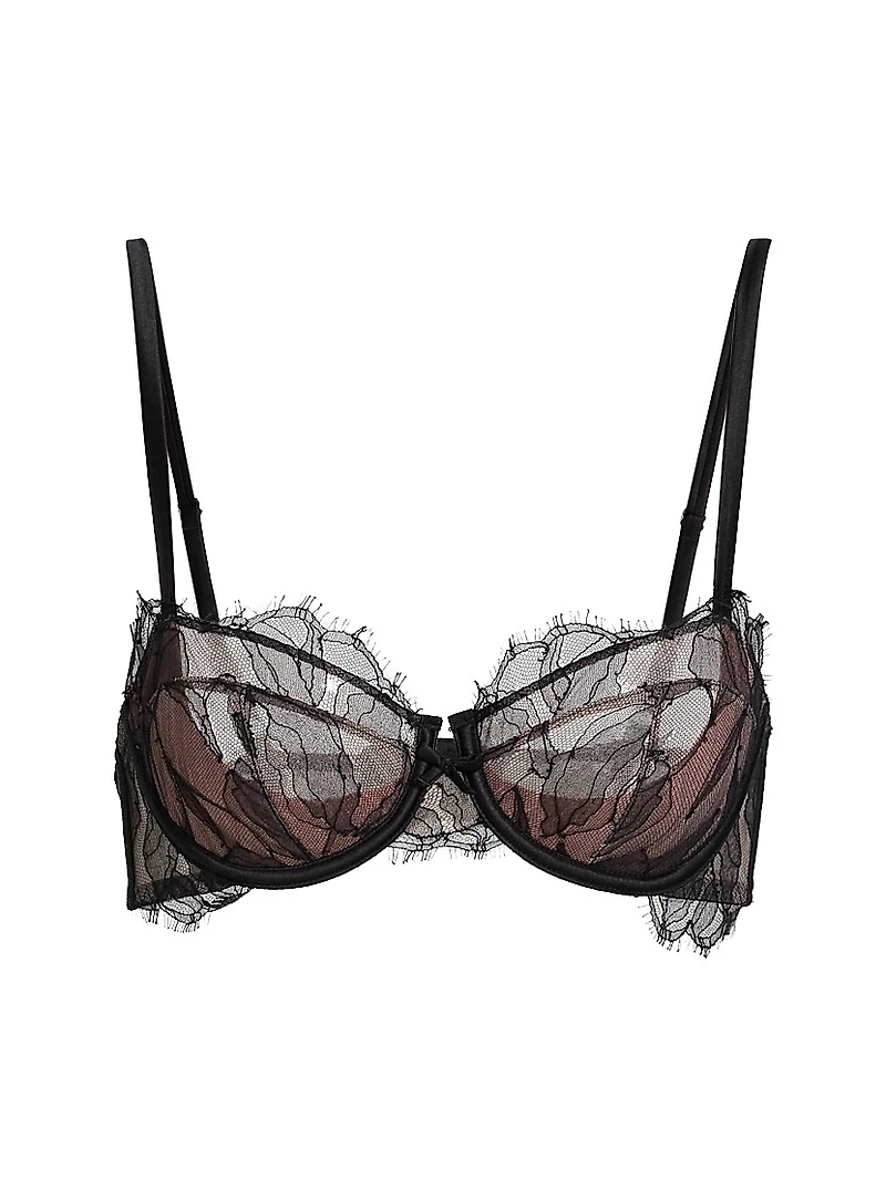 Sophie Lace-Silk Balconette Bra