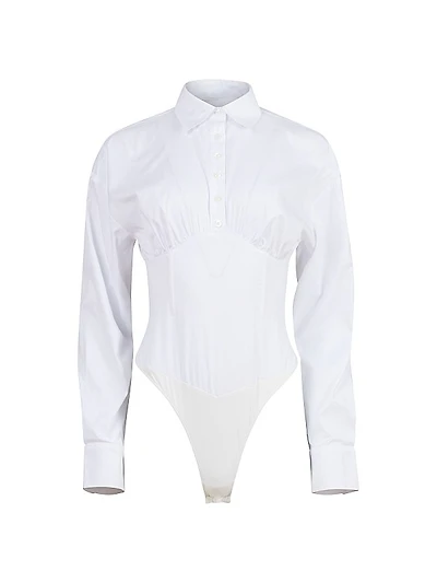 Poplin Shirtwaist Bodysuit