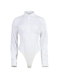 Poplin Shirtwaist Bodysuit