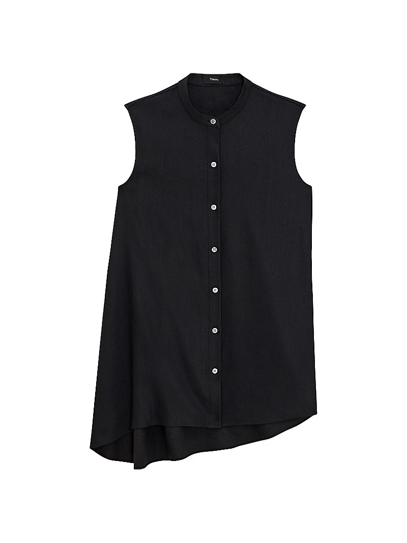 Sleeveless Asymetrical Drape Top