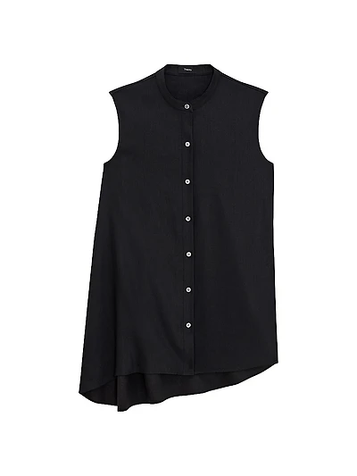 Sleeveless Asymetrical Drape Top