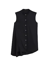 Sleeveless Asymetrical Drape Top