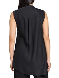Sleeveless Asymetrical Drape Top