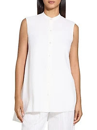Sleeveless Asymetrical Drape Top
