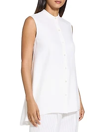 Sleeveless Asymetrical Drape Top