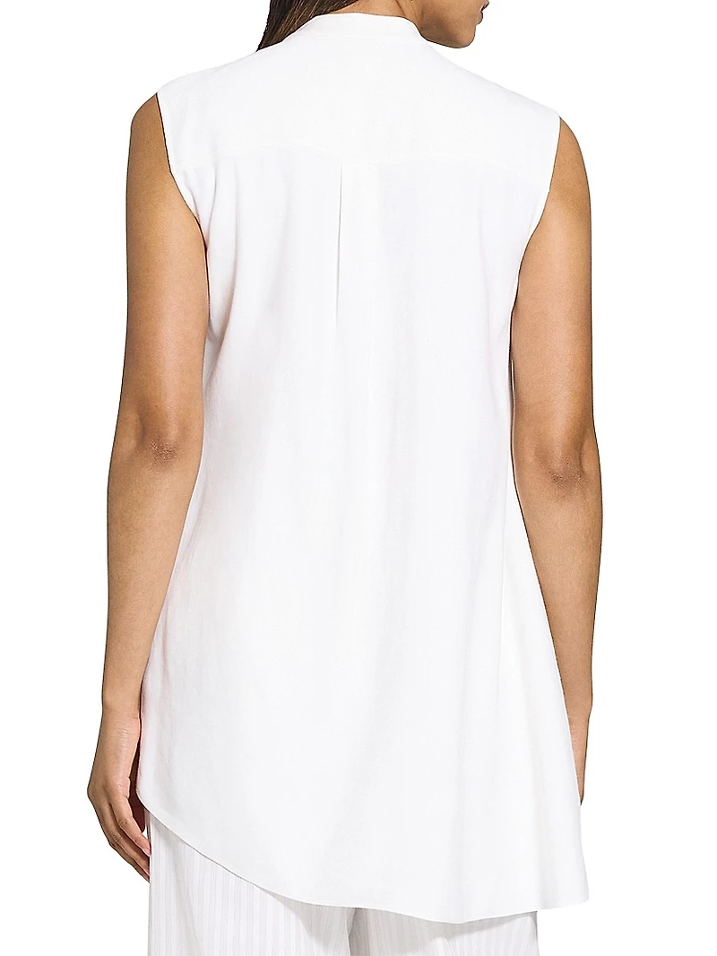 Sleeveless Asymetrical Drape Top