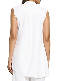 Sleeveless Asymetrical Drape Top