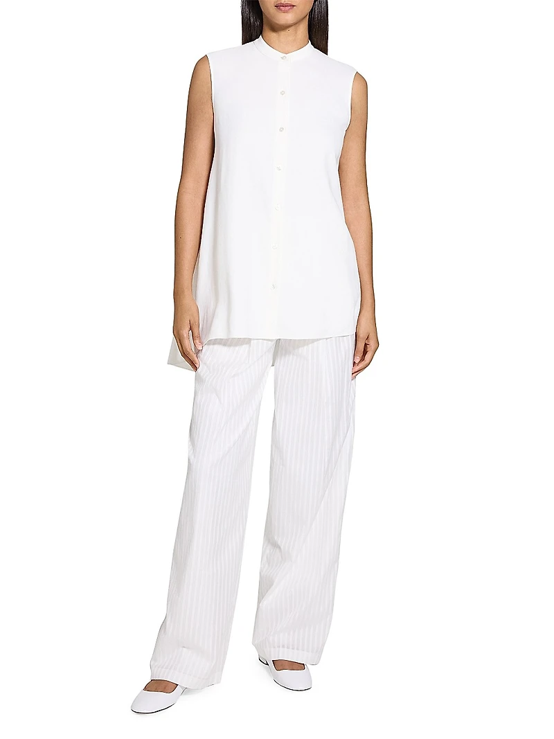 Sleeveless Asymetrical Drape Top