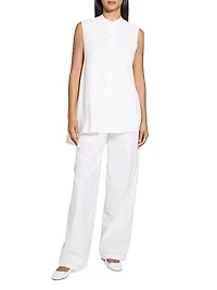 Sleeveless Asymetrical Drape Top