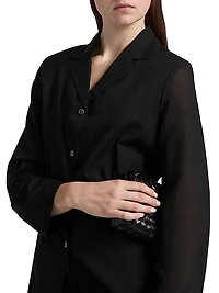 Cinched-Waist Wool-Blend Jacket