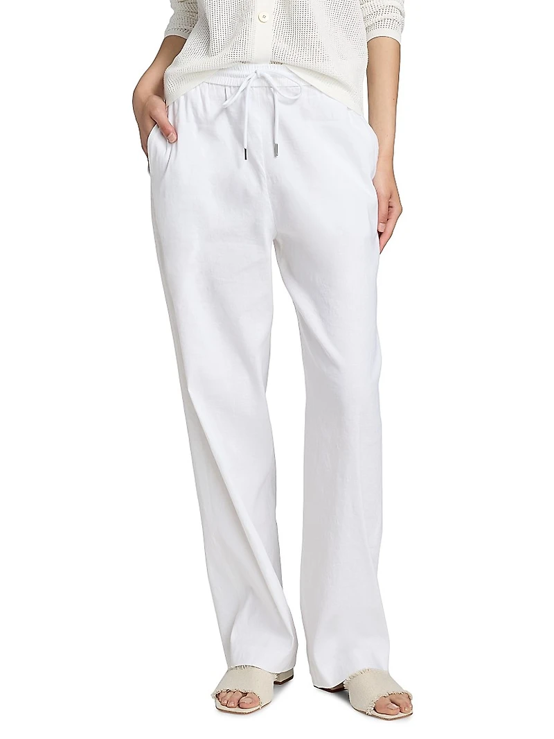 Drawstring Pull-On Pants