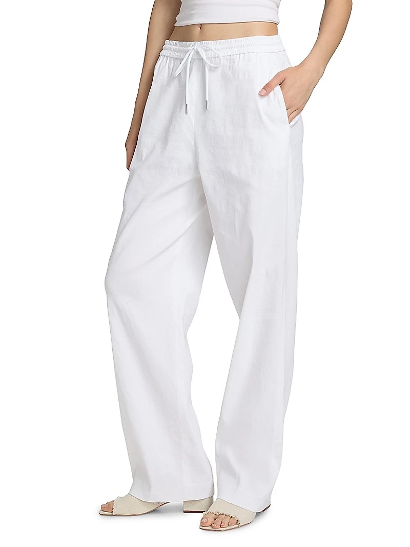 Drawstring Pull-On Pants
