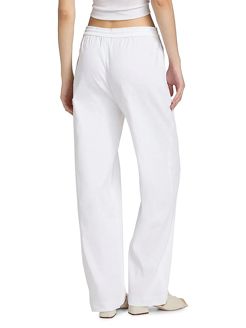 Drawstring Pull-On Pants