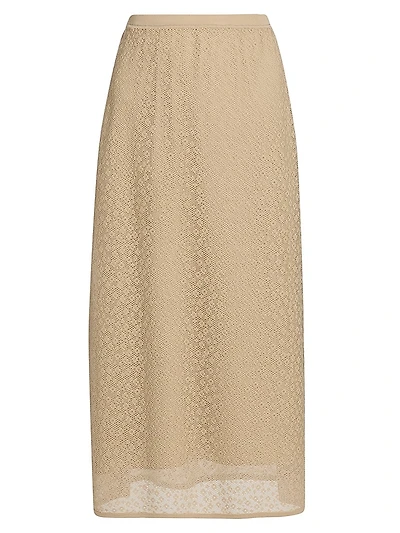 Floral Lace A-Line Skirt