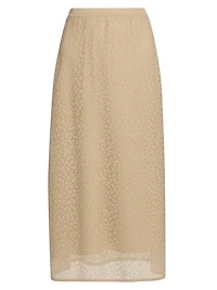 Floral Lace A-Line Skirt