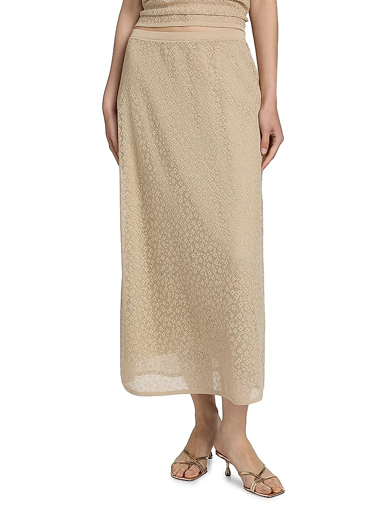 Floral Lace A-Line Skirt