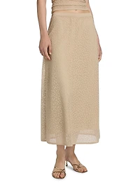 Floral Lace A-Line Skirt