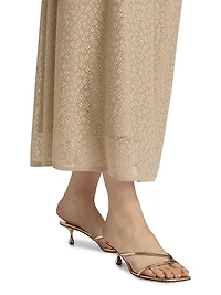 Floral Lace A-Line Skirt