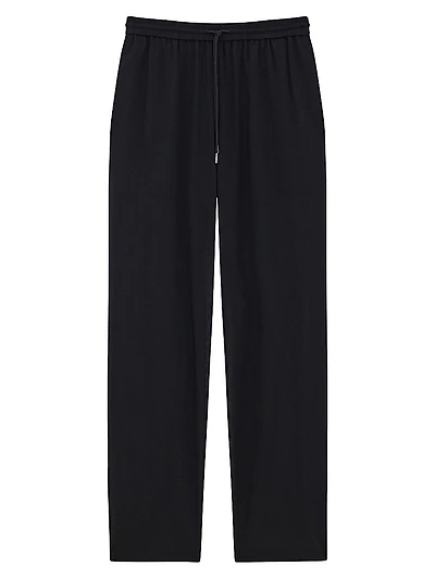 Drawstring Pull-On Pants