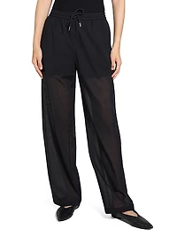 Drawstring Pull-On Pants
