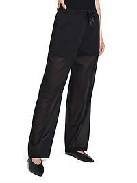 Drawstring Pull-On Pants