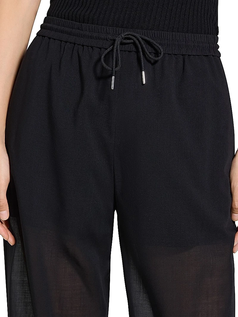 Drawstring Pull-On Pants