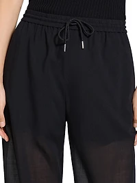 Drawstring Pull-On Pants
