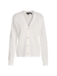 Pointelle-Knit Oversized Cardigan